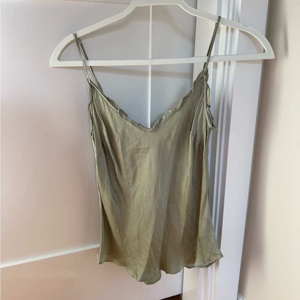 Aritzia Wilfred Green Sleeveless Camisole Top